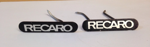 Pair recaro seat - pair, badges