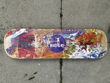 Ridge Skateboard Deck 8 Inch Used and Battered Skateboard Deck