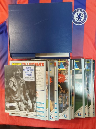 Chelsea home game programmes - chelsea,