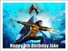 Aquaman Edible Cake Toppers