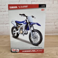 Maisto 1:12 Motorbike Model Yamaha YZ450F Die Cast Model Kit Motocross NEW