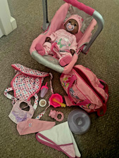 Baby Born Bundle - Doll - Car Seat - Accessories 