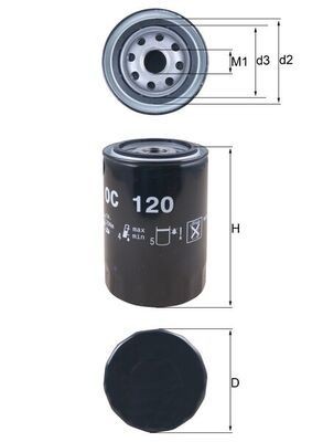 Oil filter knecht 120 for - oil,