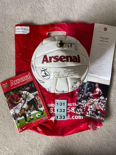 Arsenal signed football - signed,