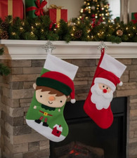 Christmas Stocking Elf Santa