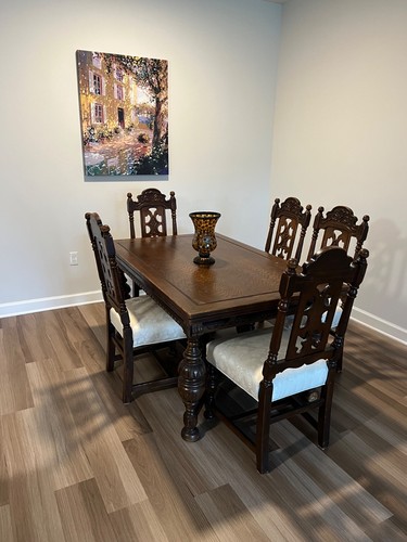Antique jacobean piece - 10-piece, oak