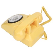 Retro Dial Telephone Classic Simulation Vintage Mechanical Ringer Pho LS