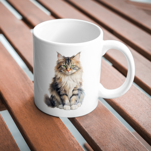 Norwegian forest cat 11oz - norwegian,