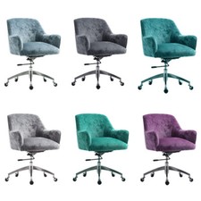 Office Chair Ergonomic Computer Swivel Adjustable Executive Chairs Crush Velvet