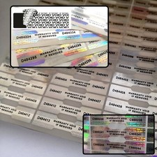 Tamper Proof Stickers Dogbone