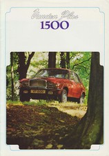 Vanden Plas (Allegro) 1500 Original Sales Brochure Pub. No. 3051B 1975