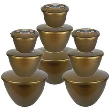 Gold Pudding Basins, Set of 9