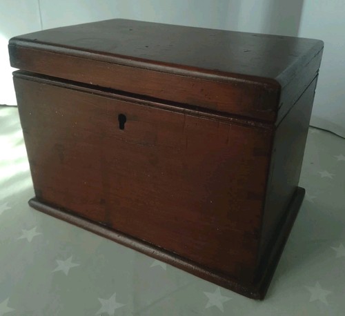 Victorian mahogany wooden box - wooden,