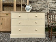 Antique Painted Pine Chest Of