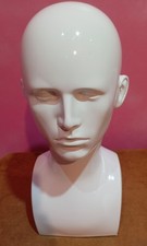 Male Mannequin Head - Quality Fibreglass Model Head - USED
