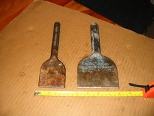 Vintage Footprint & Spear & Jackson Old Brick Bolster Chisels Builder Hand Tools