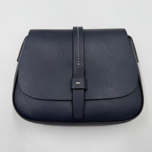 Gap navy blue faux leather - blue,