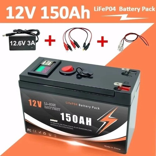 Lifepo4 12v 150ah rechargeable - 12v,