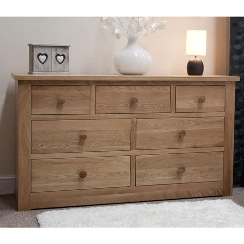 Solid oak large chest - oak, of