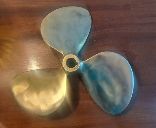 Vintage solid polished brass - solid,