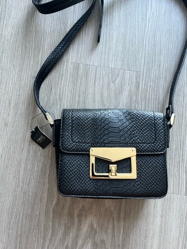 Next black faux snakeskin - black,