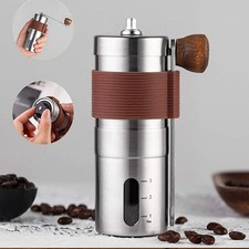 Portable Stainless steel Manual Coffee Grinder Hand Bean Adjustable Coarseness