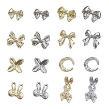 Metal Nail Art Studs 3D Clovers Nail Art Jewelry Decorations for Nail Art Design