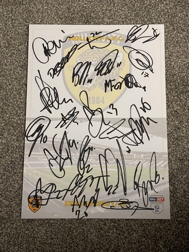 Signed 2021 hull city a4 - signed, 2021/22