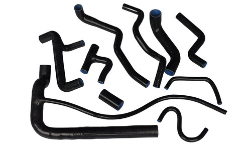 Black silicone radiator - black,