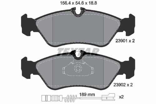 Textar 2390101 brake pad set - textar,