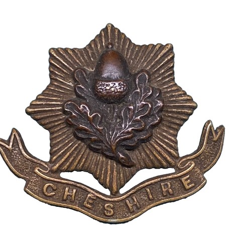 Cheshire regiment wwi metal - wwi, bi