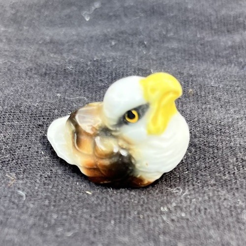 Bald eagle miniature figurine - bald,