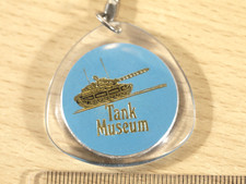 Vintage Plastic Keyring Tank Museum