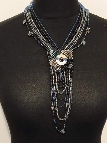 Statement blue black multi - statement, blue/black/multi