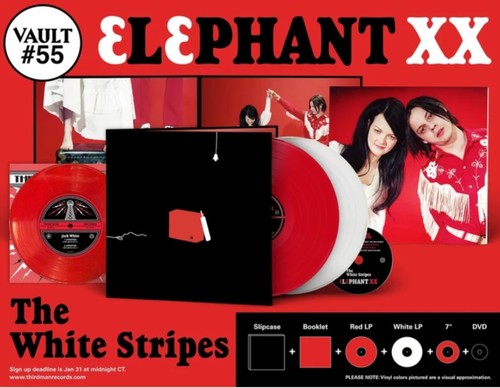 The white stripes elephant - white,