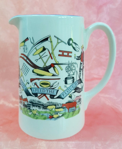 Vintage 14cm burleigh - 14cm, jug