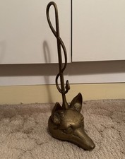 Vintage Brass / Cast Metal Fox