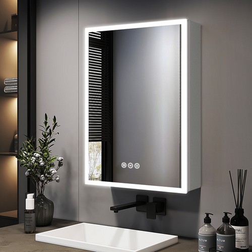 Led bathroom mirror cabinet - cabinet, 3