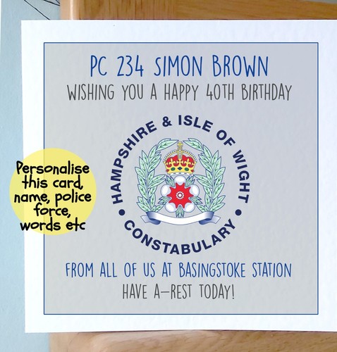 Personalised policeman police - policeman,