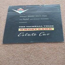 VAUXHALL VELOX E SEIES 1957 GROVENOR ESTATE CAR SALES LEAFLET.