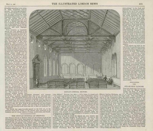 1867 antique print bedford - -,