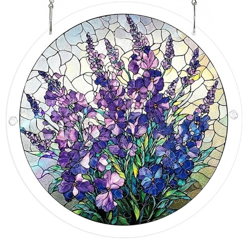 Stained glass window hanging - window,
