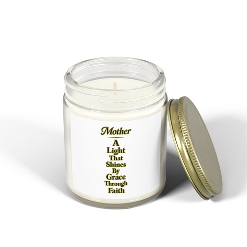 Mother poetry candle jar - |,
