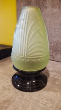 Art Deco Green glass Lampshade