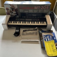 Casio Casiotone MT-205 Keyboard Electronic 1980s Musical Instrument Ex Con