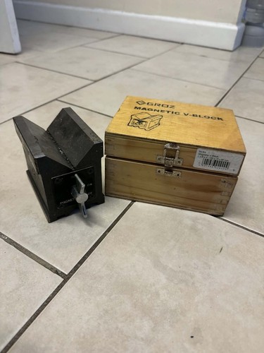 Groz magnetic block - groz, v-block
