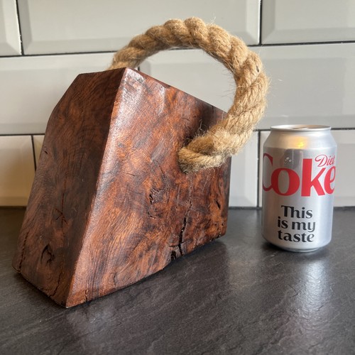 Handmade suffolk oak door stop - handmade,