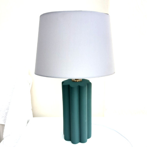 Green ceramic tubeline table - green,