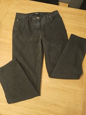 Michele Magic Womens Jeans 12S Washed Black / Grey Pattern Stretch