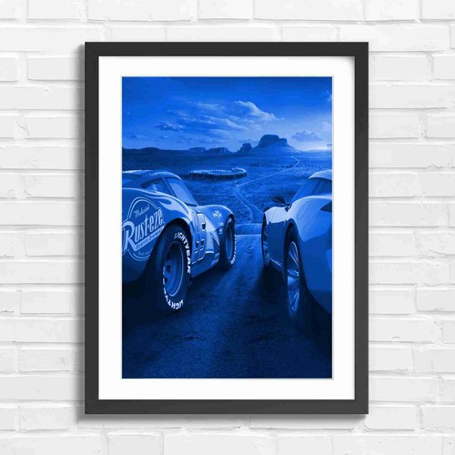 Red racing car sunset desert - red,